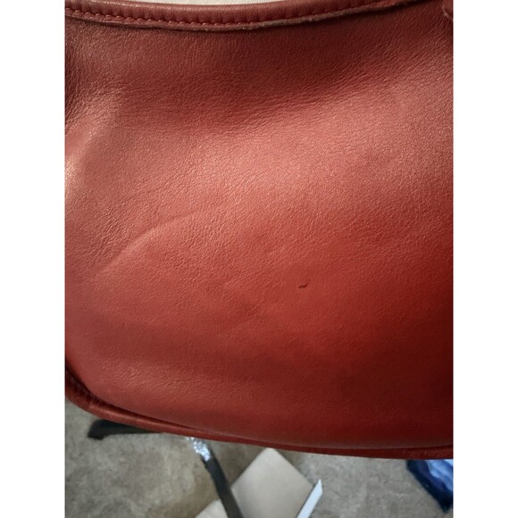Coach vintage Janice Legacy Soho Red Leather Bucket Duffle Shoulder Bag # 9950 - Picture 7 of 15